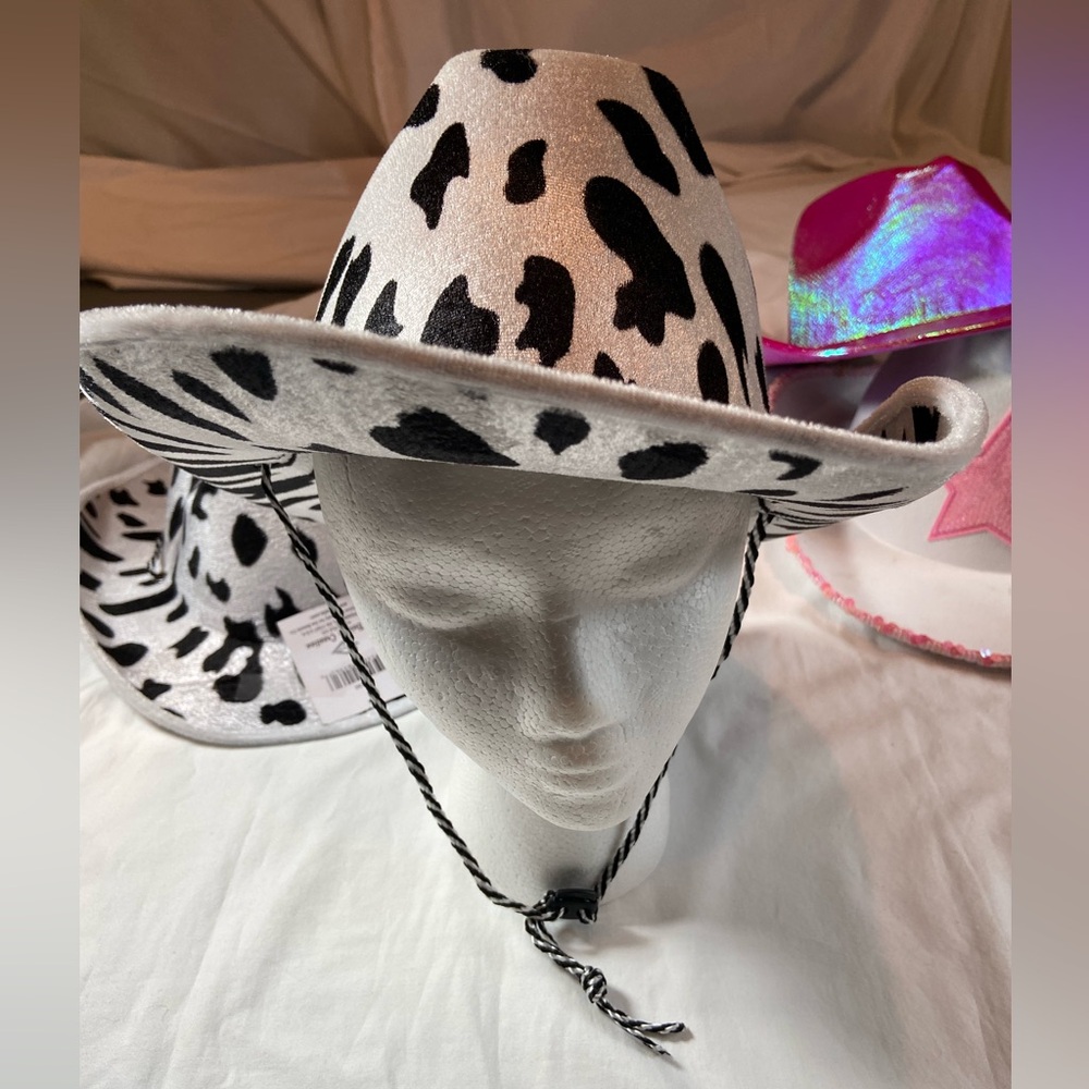 Colorful Cowboy Hat Collection for parties 6 total - Picture 8 of 11